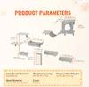 SucceBuy Wandregal-Set für Katzen, Katzenwand-Sitzstangen Produktbild-Vorschau 7