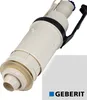 A close-up studio shot of a toilet cistern fill valve, with the Geberit logo in the bottom right corner. Produktbild-Vorschau