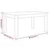 vidaXL Couchtisch 80x50x40 cm Massivholz Kiefer Produktbild-Vorschau 8