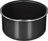 A black pot with a silver rim, shown from a side angle against a white background. Anteprima dell’immagine prodotto