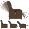 masážne kreslo vidaXL Brown Fabric Náhľad obrázku produktu 6