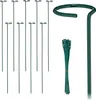 Tuteurs métalliques Relaxdays, lot de 10, tuteurs avec Voir les images du produit 1