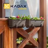KADAX Blumentopf "Castro", Topf mit Griffen, 60cm, Braun , Produktbild-Vorschau 2