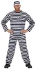 Costume da carcerato - S -3XL - Costume da carcerato S - Anteprima dell’immagine prodotto 1