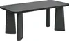 BELIANI Esstisch Schwarz 180 x 90 cm MDF Tischplatte Stahl Produktbild-Vorschau 1
