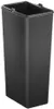 A tall, black, rectangular trash can with a slightly wider rim. Produktbild-Vorschau