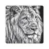 MuchoWow® Mauspad Mousepad Porträt - Löwe - Schwarz und Produktbild-Vorschau 1