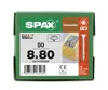 SPAX HI.FORCE Tellerkopfschraube 8,0 x 80 mm 50 Stk. ( Produktbild-Vorschau 28