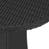 vidaXL Gartentisch Schwarz 70x70x73 cm Poly Rattan - Produktbild-Vorschau 5