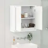 vidaXL Badezimmerspiegelschrank Weiß 60 x 20 x 60 cm Produktbild-Vorschau 4