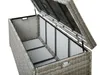 BELIANI Úložný box šedý ratan zahradní terasa 158x63 cm Náhled obrázku produktu 6