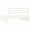 Garten-Mittelsofa Weiß 120x80 cm Massivholz Kiefer Produktbild-Vorschau 5