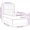 Maison Exclusive - Boxspringbett mit Matratze Hellgrau Produktbild-Vorschau 6
