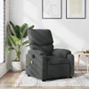 vidaXL Fauteuil de massage gris foncé Tissu Voir les images du produit 8