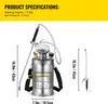 SucceBuy 6L spruzzatore in acciaio inox, spruzzatore per la Anteprima dell’immagine prodotto 7