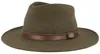 Rollbarer Outdoorhut aus Wollfilz von Hut-Breiter in olive