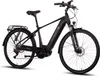 A black electric bicycle is shown against a white background. Produktbild-Vorschau