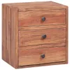 vidaXL Nachttisch mit 3 Schubladen 35x25x35 cm Altholz Produktbild-Vorschau 8