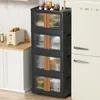HAIXIN Kunststoff-Aufbewahrungsbox 32 L, 6 Stück, schwarz Produktbild-Vorschau 5