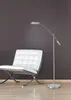 Dimmbare LED Stehleuchte schwenkbar, Höhe 126cm, Silber Produktbild-Vorschau 8