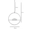 A diagram showing the dimensions of a hanging planter. Produktbild-Vorschau