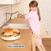 Holz Lernleiter Montessori platzsparend: Klappbare Produktbild-Vorschau 5