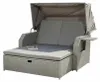 Mucola Strandkorb Rattan Sonnenbett mit verstellbarem Dach Produktbild-Vorschau 12