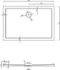 Mexen Flow rechteckige Duschwanne Slim 160 x 70 cm, weiß Produktbild-Vorschau 6