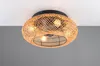Plafonnier avec ventilateur boho marron noir LILLESAND RL Voir les images du produit 3