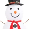 vidaXL LED pupazzo di neve Natale figura tessuto 180 cm Anteprima dell’immagine prodotto 5