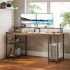 ODK Schreibtisch Gaming Tisch mit Monitorständer Vintage Produktbild-Vorschau 2