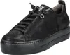 A black sneaker with a platform sole is shown from a side-angle on a white background. Produktbild-Vorschau