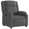 A dark gray fabric massage recliner chair is shown against a white background. Anteprima dell’immagine prodotto