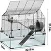 SucceBuy Hamsterkäfig, 360° transparenter Produktbild-Vorschau 7