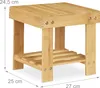 Poggiapiedi Relaxdays in bambù, fino a 100 kg, sgabello Anteprima dell’immagine prodotto 4