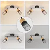 ZMH LED Deckenleuchte Holz E14 Spots 2 Flammig Produktbild-Vorschau 6
