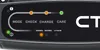 A close-up view of the control panel of a battery charger, showing indicator lights and mode labels. Produktbild-Vorschau