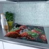 Spritzschutz Herdabdeckplatte Schneidebrett aus Glas Produktbild-Vorschau 2