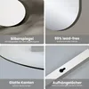 EMKE nástenné zrkadlo 60 x 100 cm oválne zrkadlo Bezrámové Náhľad obrázku produktu 7