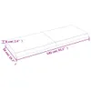 vidaXL Plan de toilette brun clair 140x50x(2-6) cm Bois Voir les images du produit 8