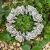 Grabschmuck Rosenblüten Rose Rosenkranz Grabdekoration Produktbild-Vorschau 1