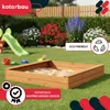 KOTARBAU® Sandkasten mit Sitzbank 100x100 cm Sandkiste aus Produktbild-Vorschau 2