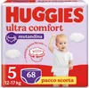 A package of Huggies Ultra Comfort diapers featuring a baby. Podgląd zdjęcia produktu