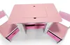Een set bestaande uit een tafel en 2 stoelen, 3-in-1, roze, Productafbeelding-voorbeeld 4