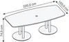 Konferenztisch KT22S, 220 x 105 cm Produktbild-Vorschau 4