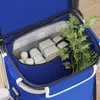 vidaXL Einkaufswagen Blau 36,5 x 46,5 x 100,5 cm Produktbild-Vorschau 2
