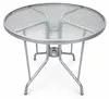 Runder Gartentisch aus Metall und Glas, Grau, Ø 90 cm, 70 Produktbild-Vorschau 2