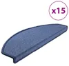 vidaXL 15 pcs. Tapis d'escalier Bleu 65 x 24 x 4 cm Voir les images du produit 10