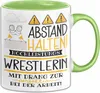 Wrestlerin Tasse Geschenk Lustig Abstand Halten Produktbild-Vorschau 1