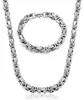 Ketten Set Herren Königskette Edelstahl Silber 6/8mm Produktbild-Vorschau 1